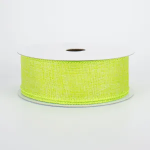 1.5" Shiny Canvas Ribbon: Lime Green (10 Yards)