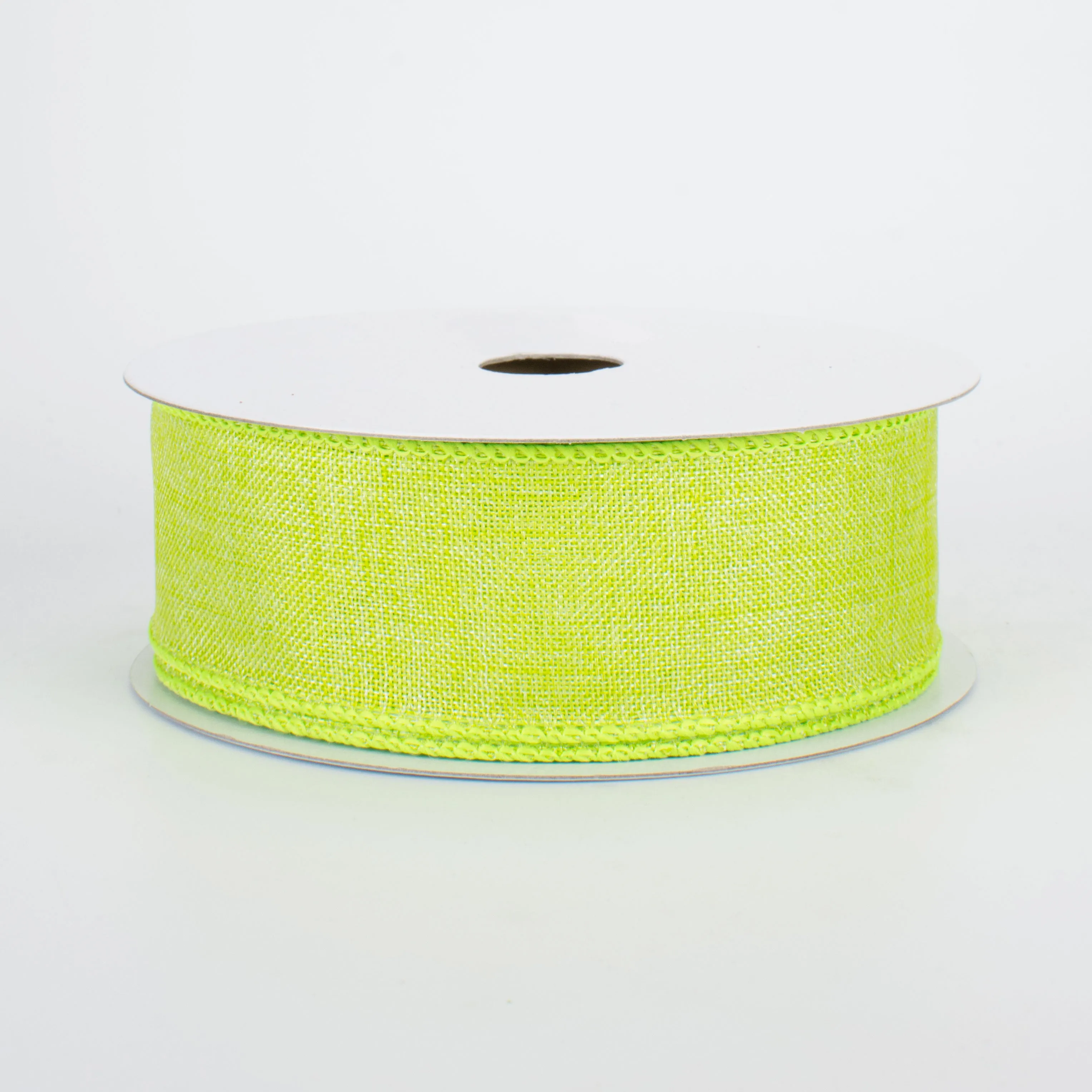 1.5" Shiny Canvas Ribbon: Lime Green (10 Yards)