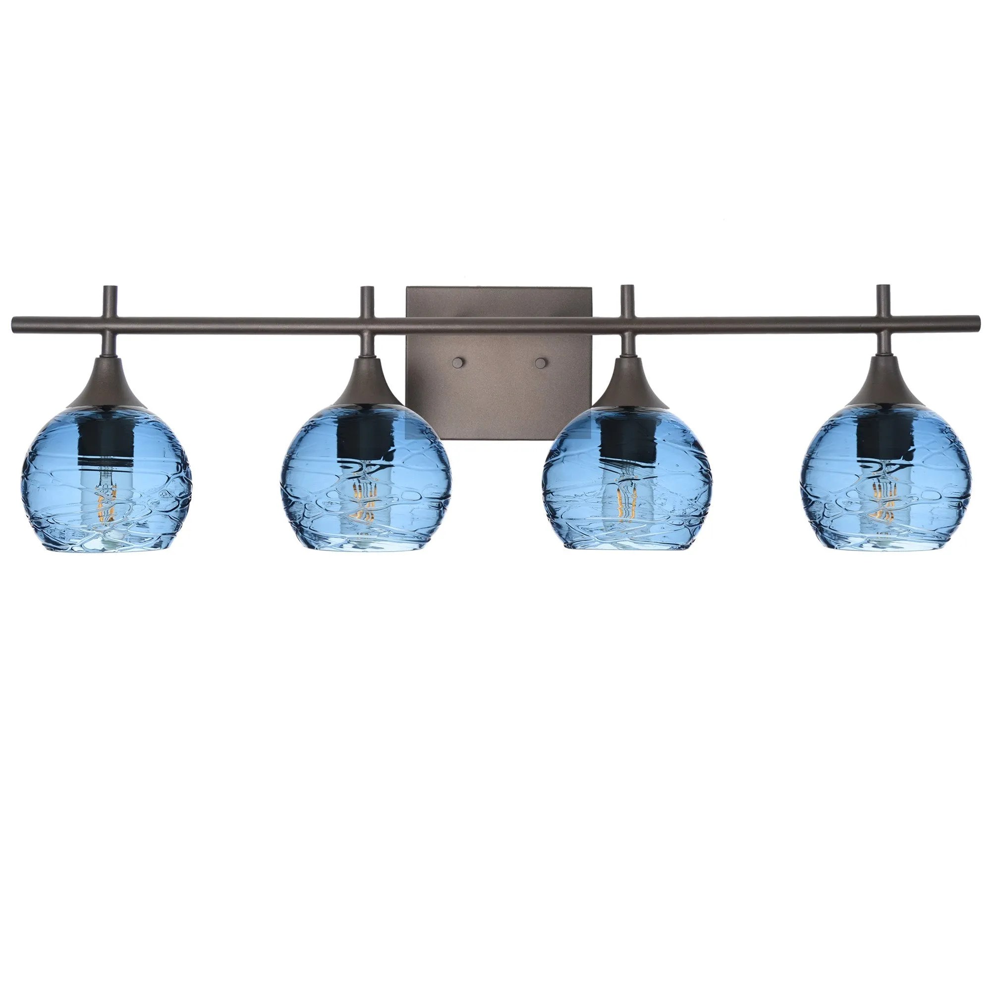 763 Spun: 4 Light Wall Vanity