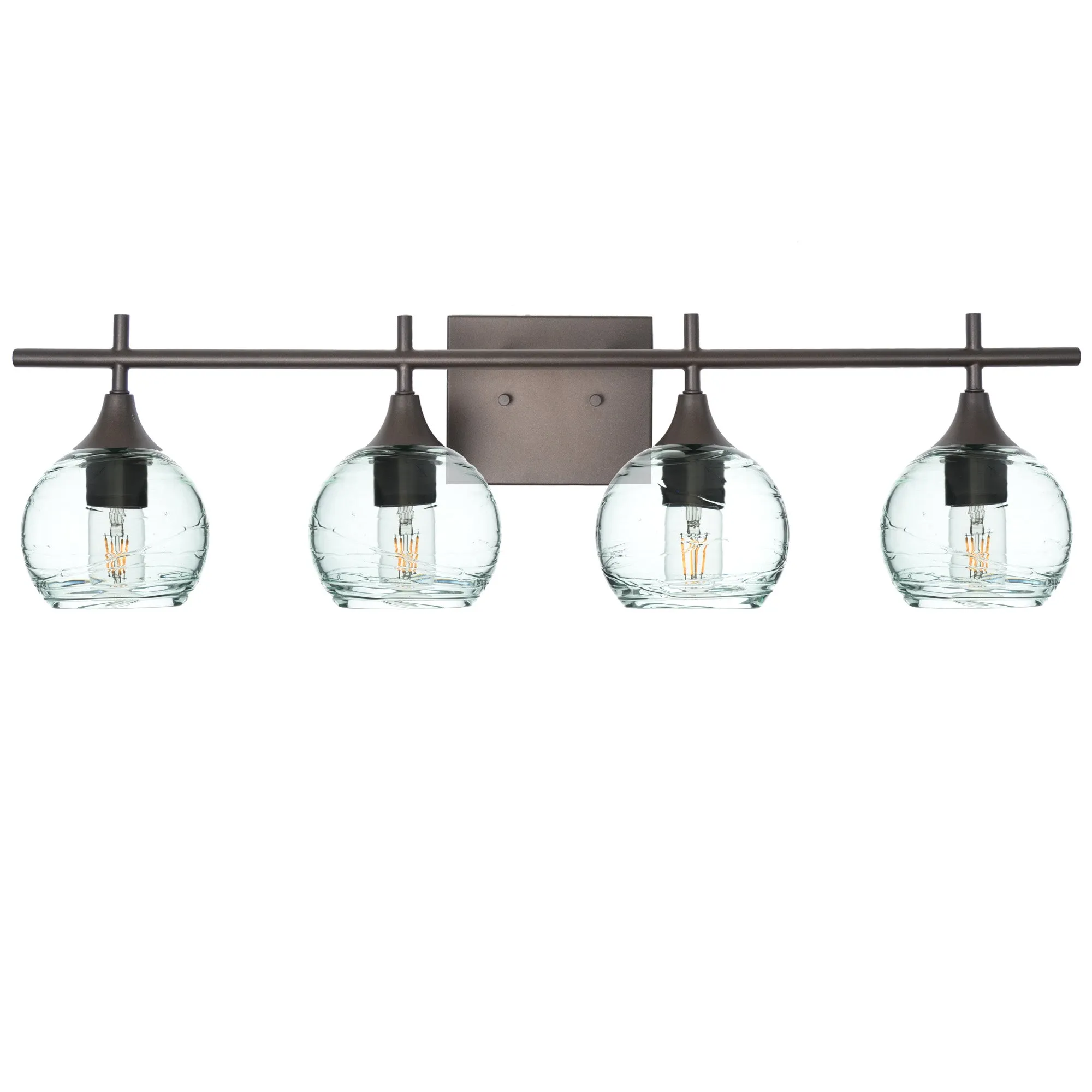 763 Spun: 4 Light Wall Vanity