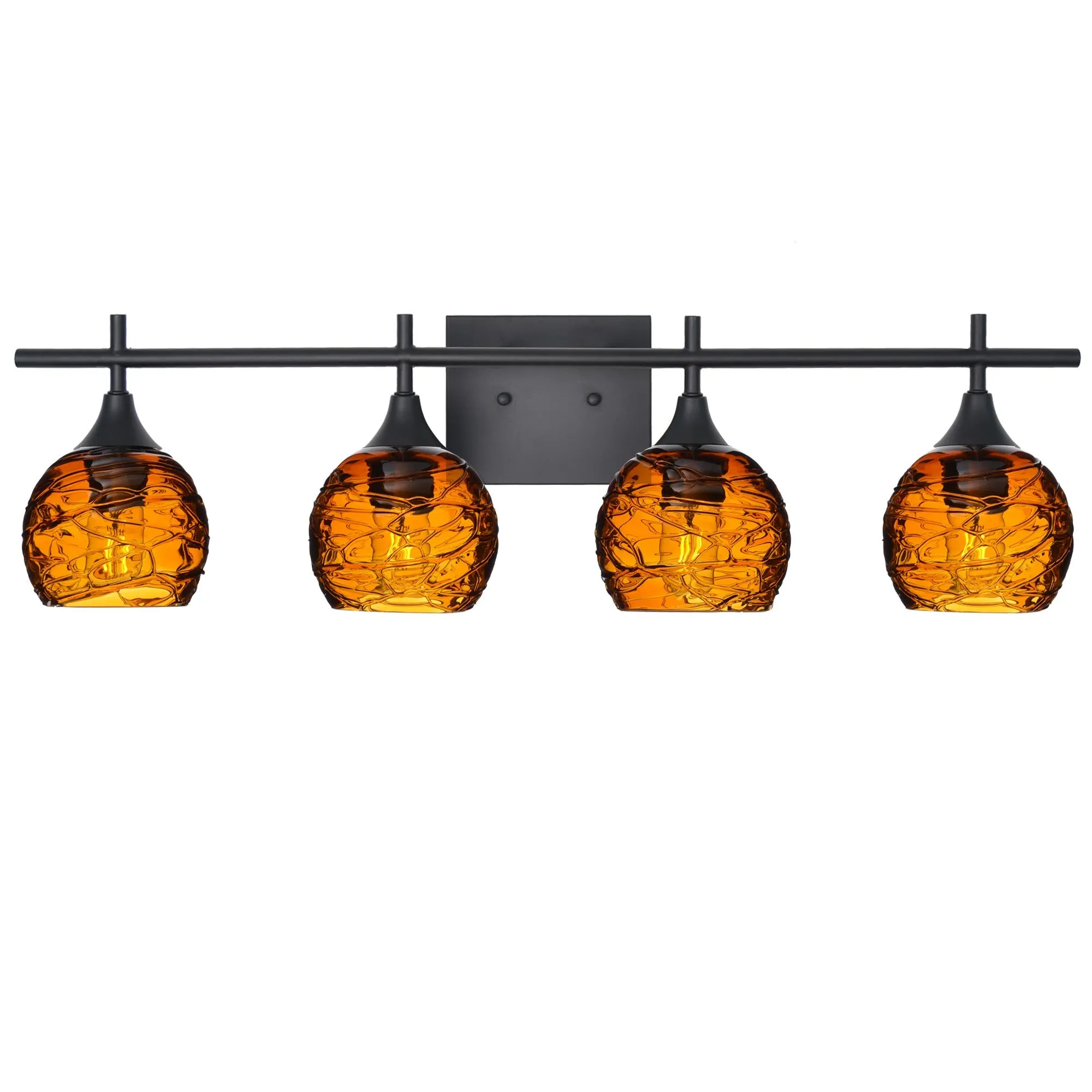 763 Spun: 4 Light Wall Vanity
