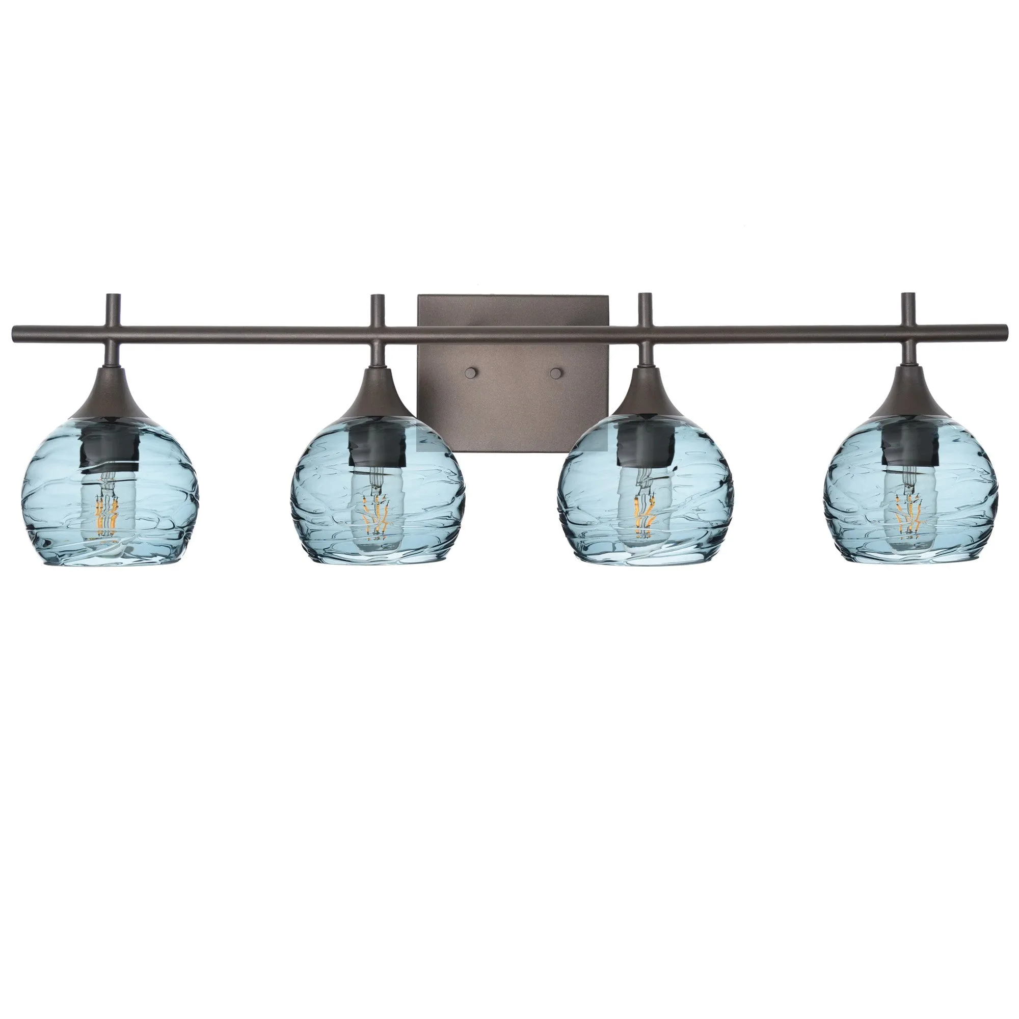 763 Spun: 4 Light Wall Vanity