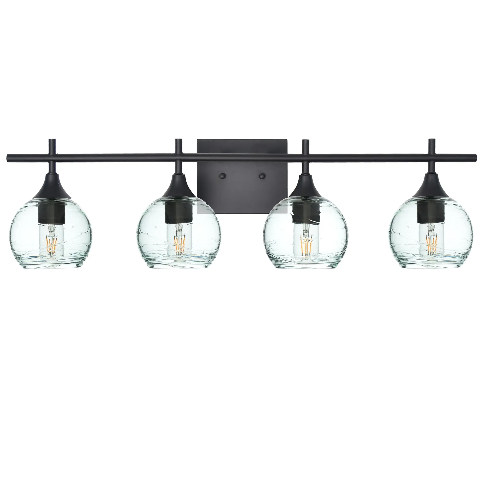 763 Spun: 4 Light Wall Vanity