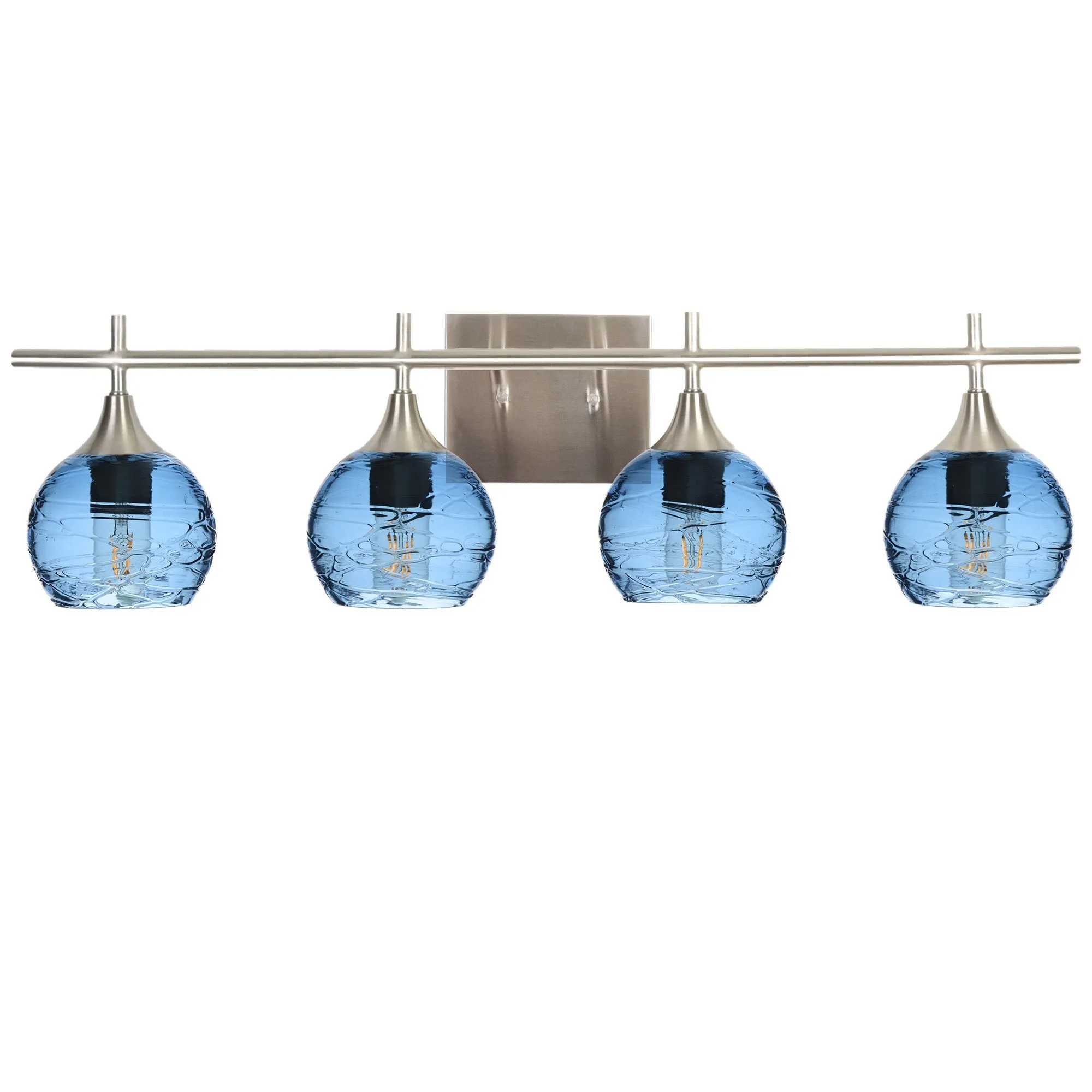 763 Spun: 4 Light Wall Vanity
