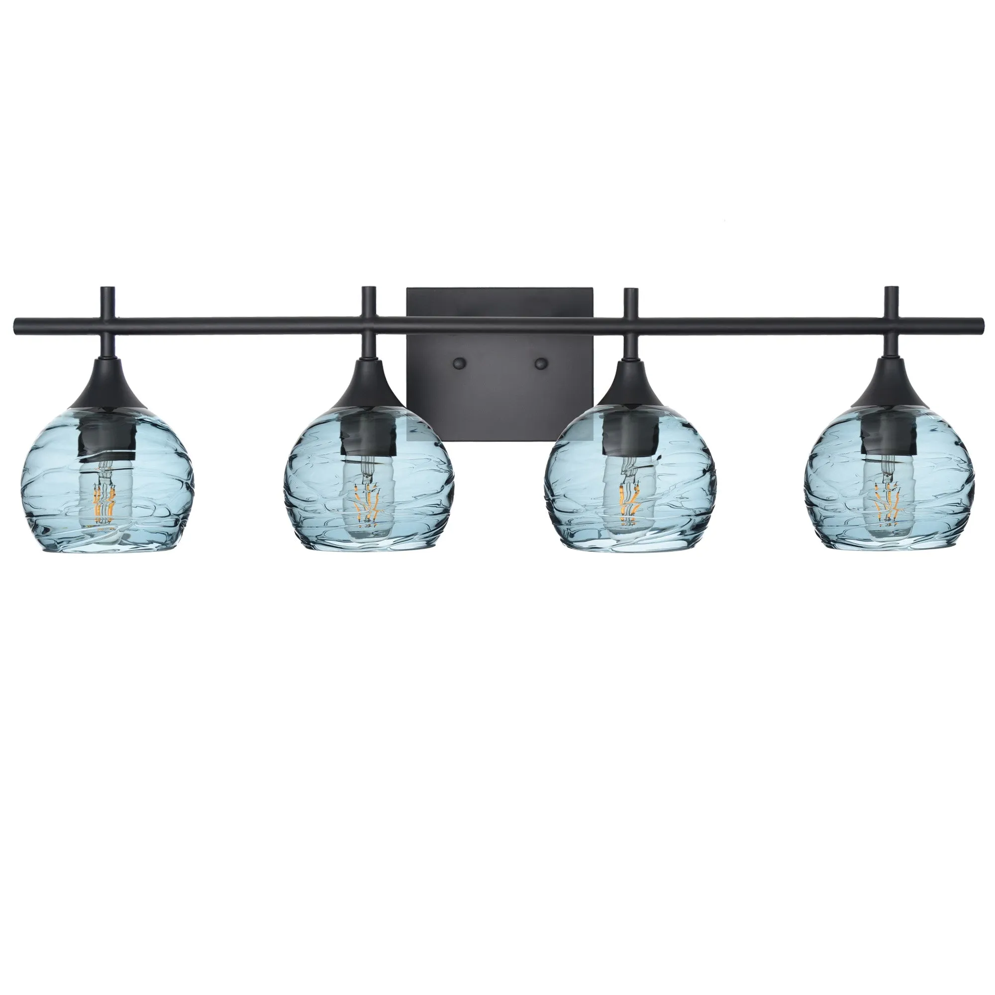 763 Spun: 4 Light Wall Vanity