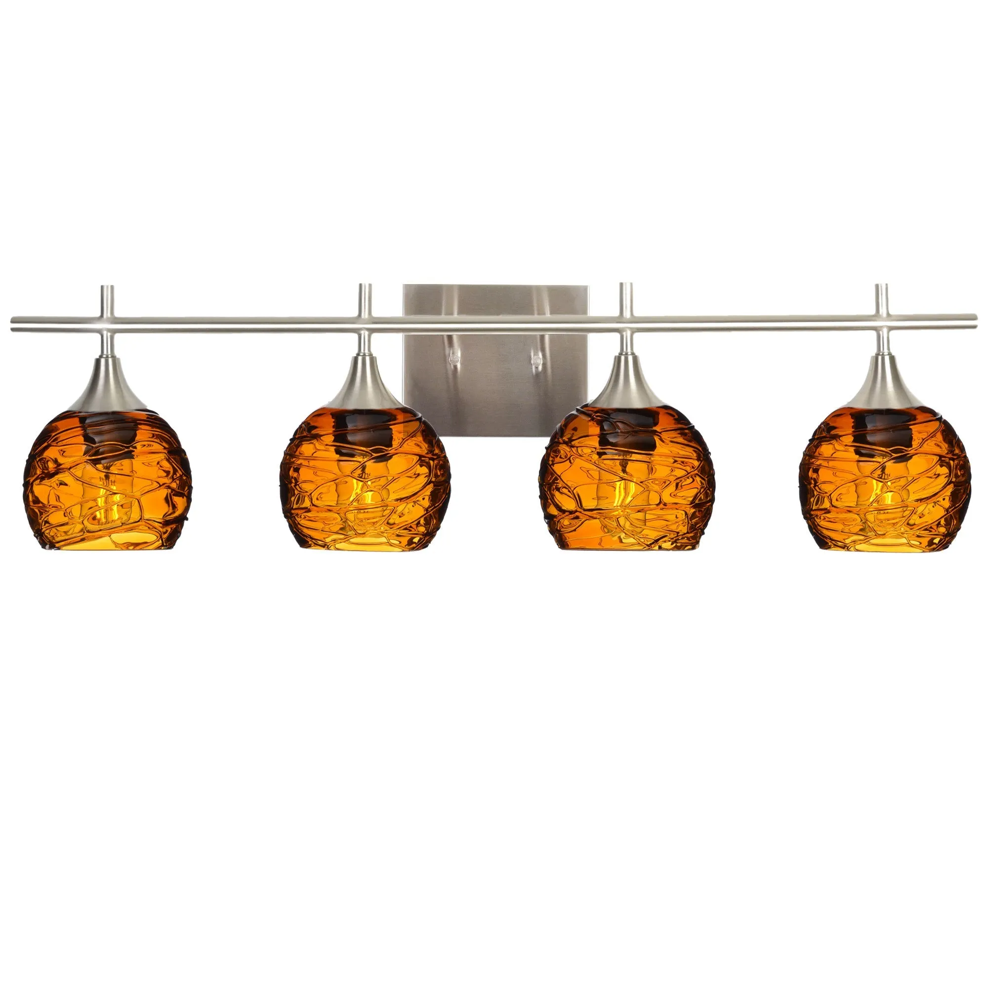 763 Spun: 4 Light Wall Vanity