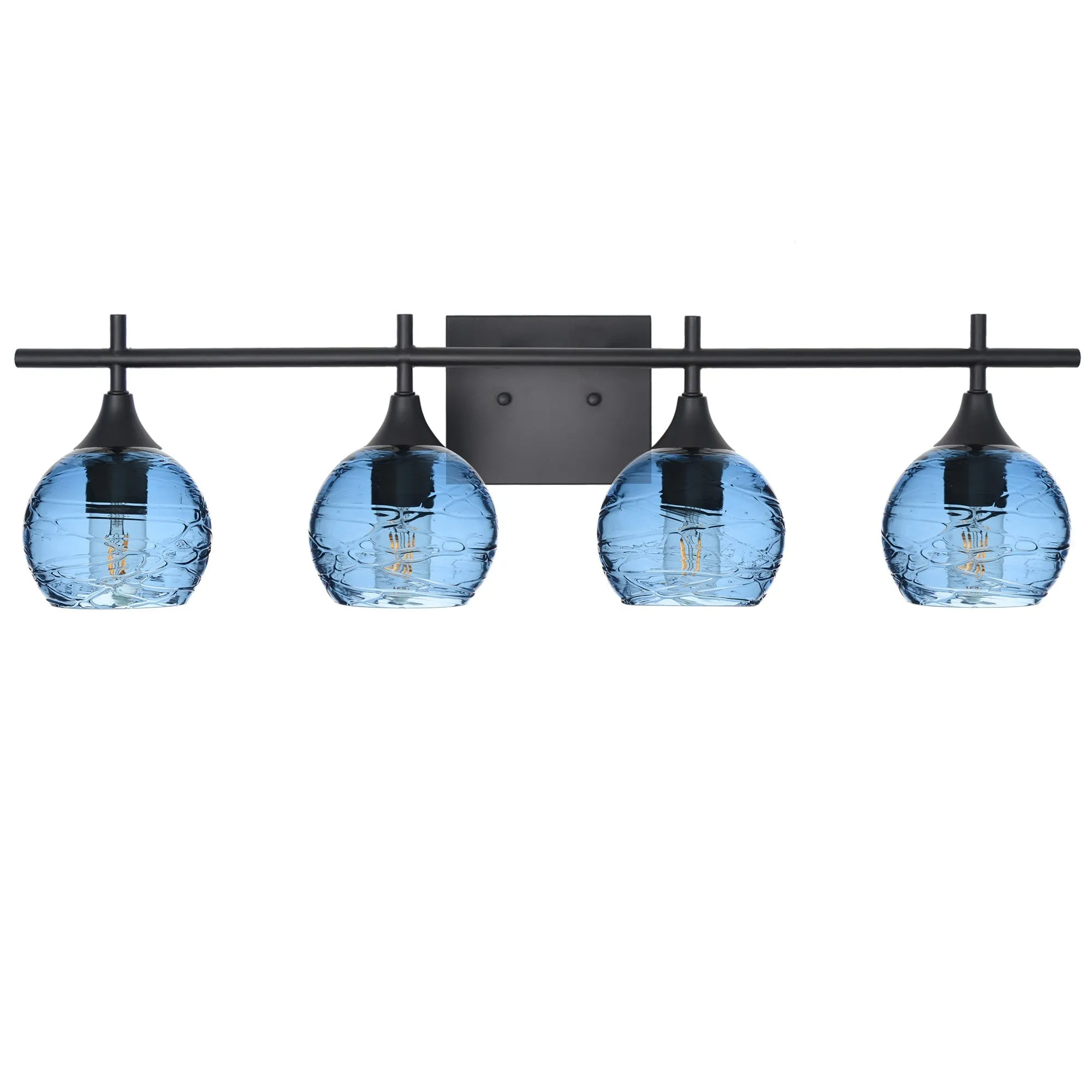 763 Spun: 4 Light Wall Vanity