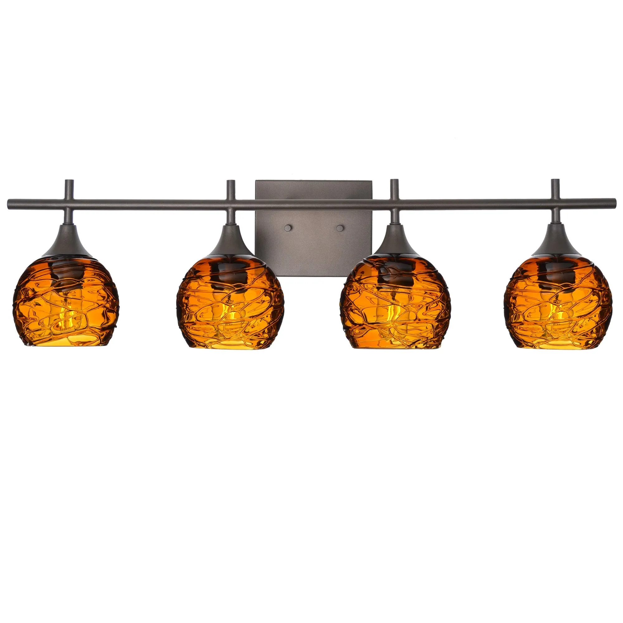 763 Spun: 4 Light Wall Vanity