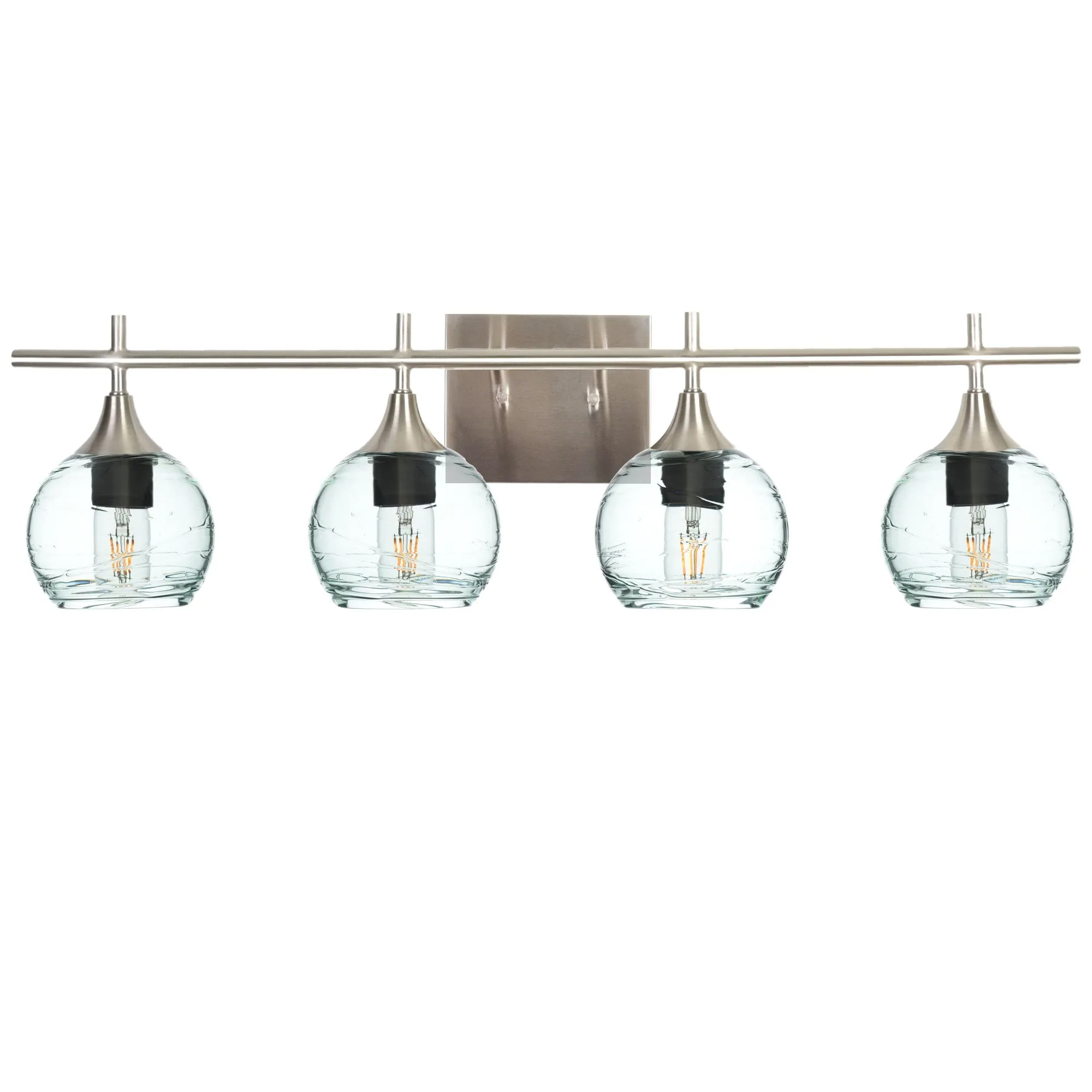 763 Spun: 4 Light Wall Vanity