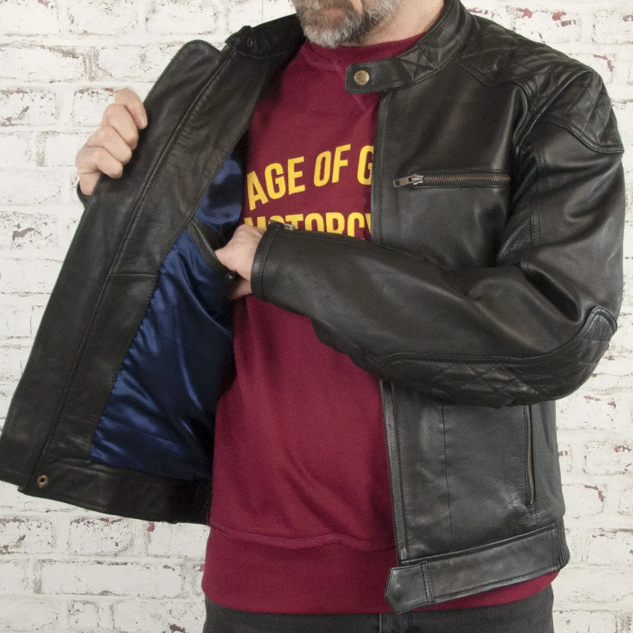 Age of Glory Rogue Black Leather CE Jacket