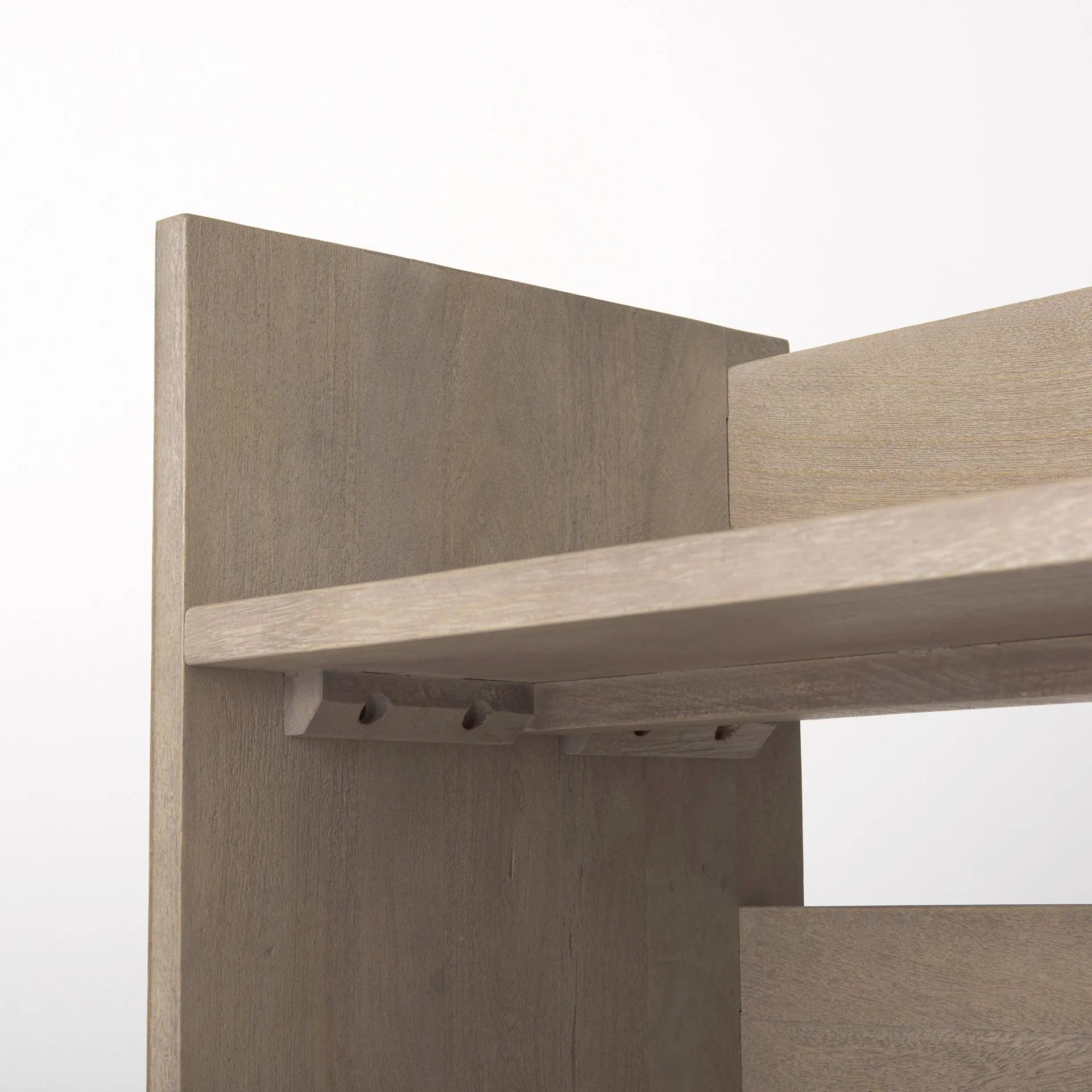Aida Console Table - Unique Mango Wood Design with Stylish Shelves for Modern Living Spaces