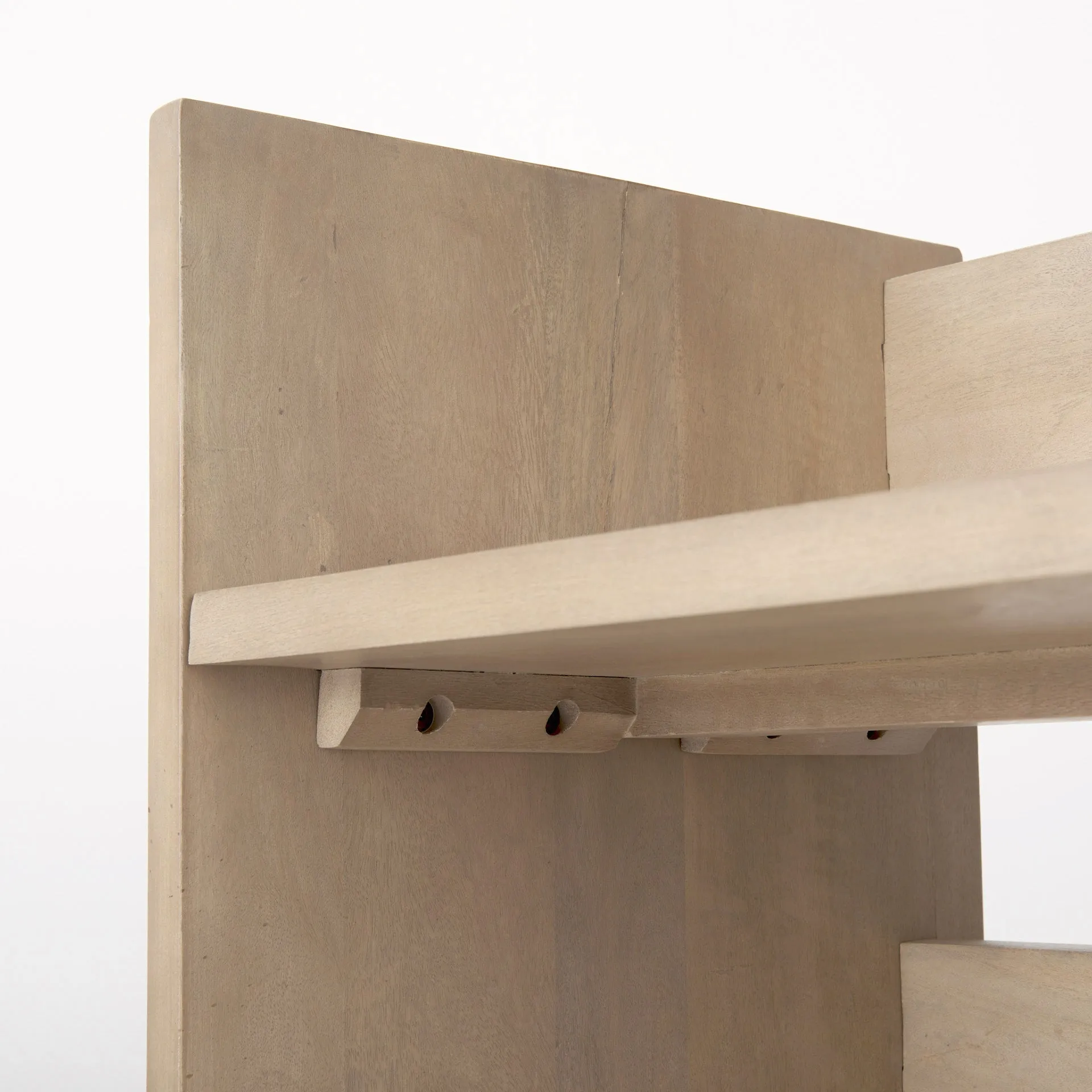 Aida Console Table - Unique Mango Wood Design with Stylish Shelves for Modern Living Spaces