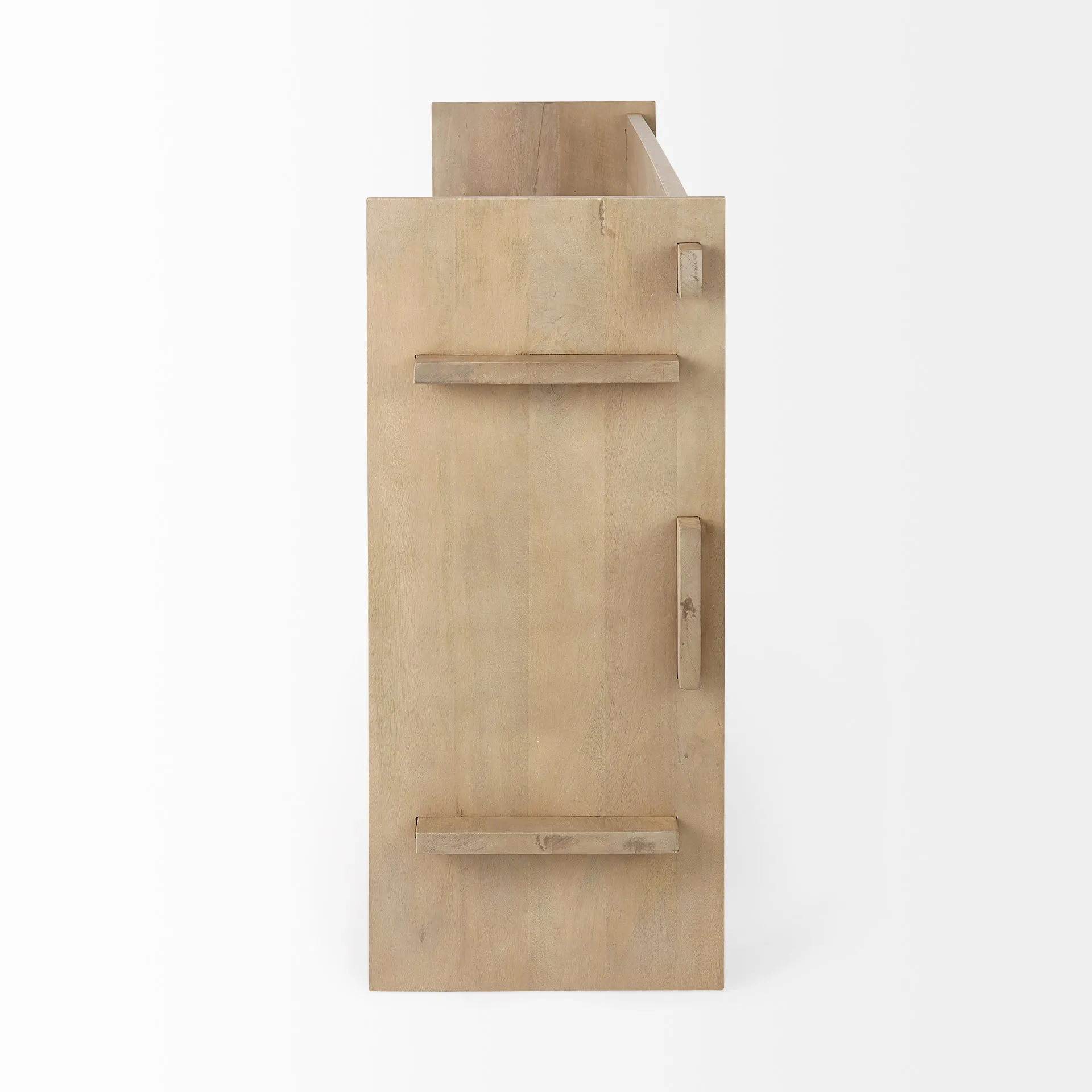 Aida Console Table - Unique Mango Wood Design with Stylish Shelves for Modern Living Spaces