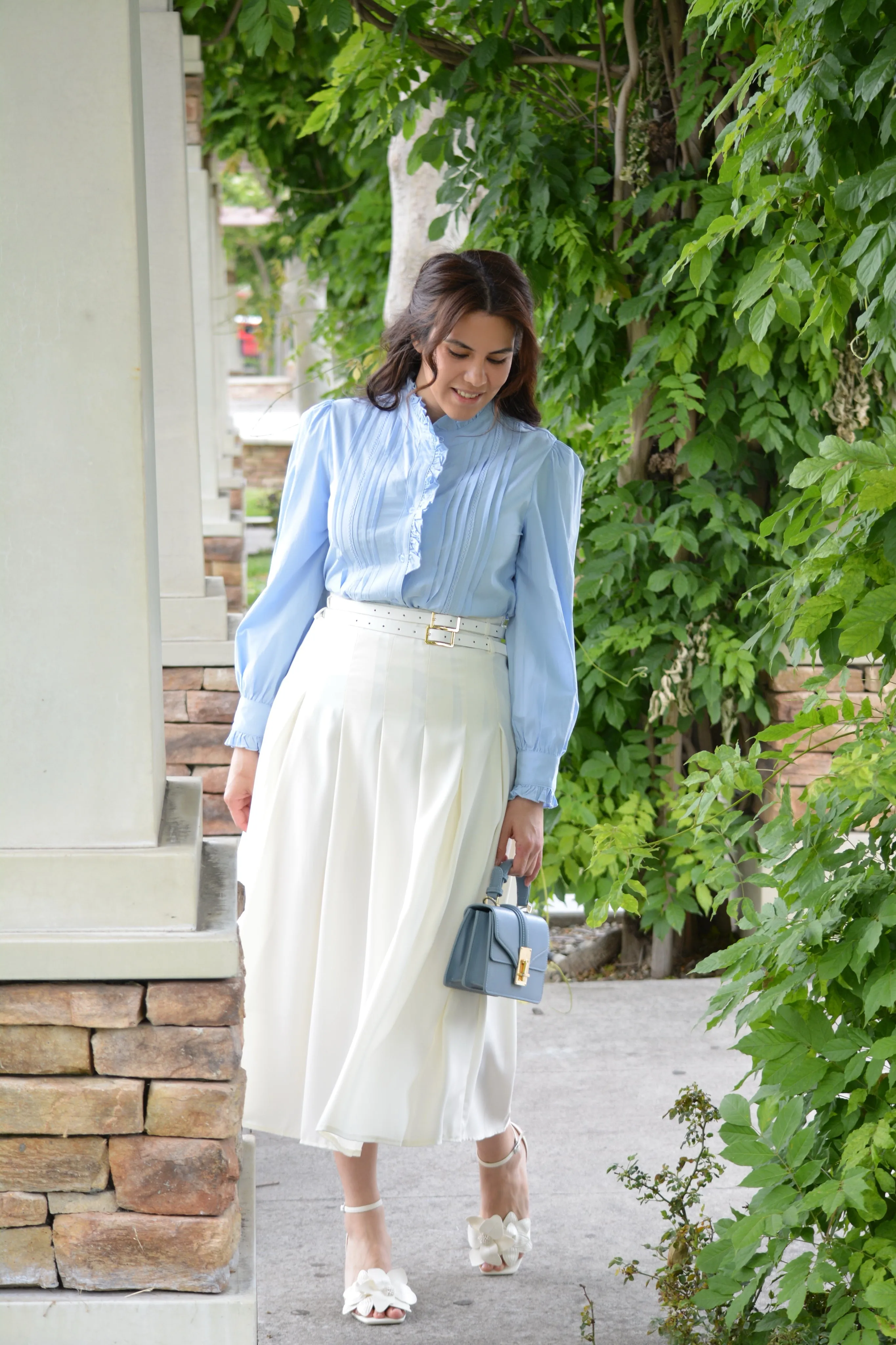 Ami Sky Blue Top