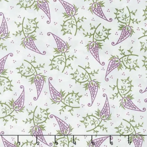 Amour - Single Paisley Gray Yardage