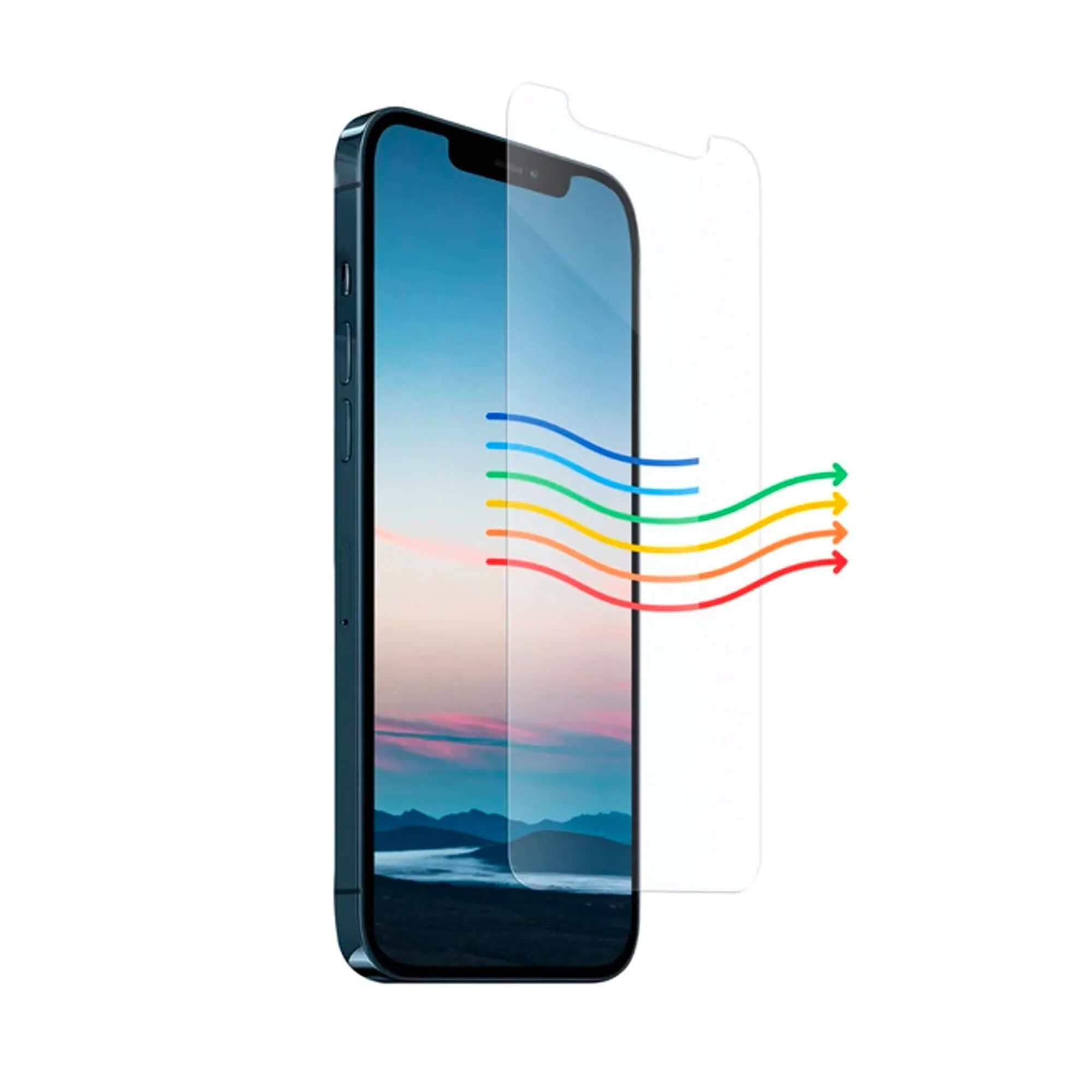 Anti blue light screen protector for iPhone