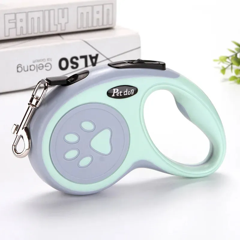 Automatic Retractable Dog Leash – 3m/5m Durable Nylon Lead for Small Dogs