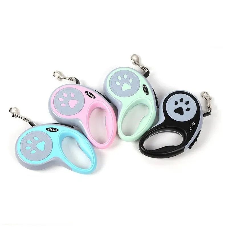 Automatic Retractable Dog Leash – 3m/5m Durable Nylon Lead for Small Dogs