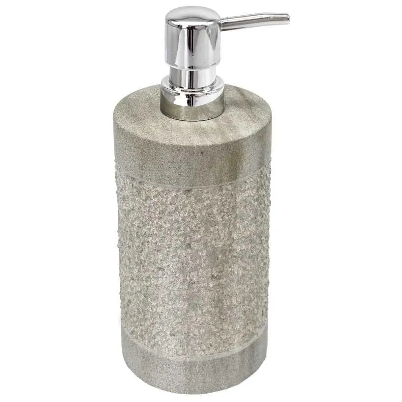 Bathroom Soap Dispenser Stone Light Grey – Modern and Elegant Bathroom Accessory