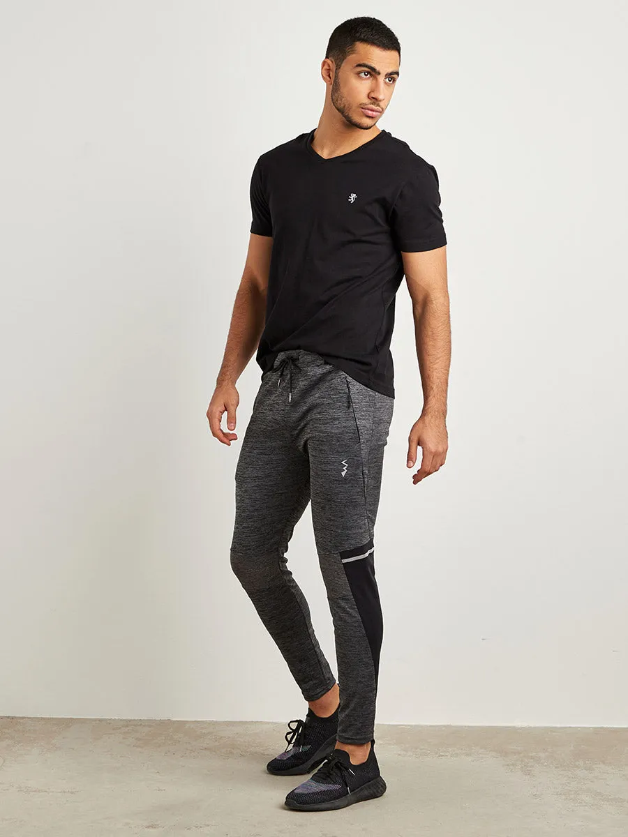 Black Solid Trackpant