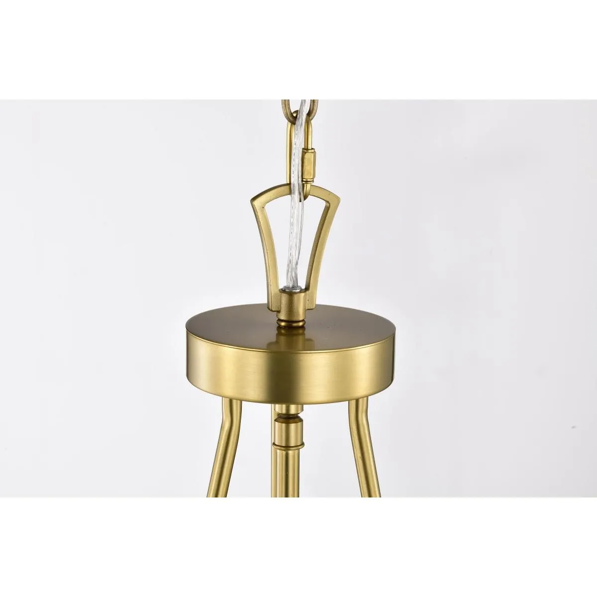 Boliver 14 in. 3 lights Pendant Light Vintage Brass Finish