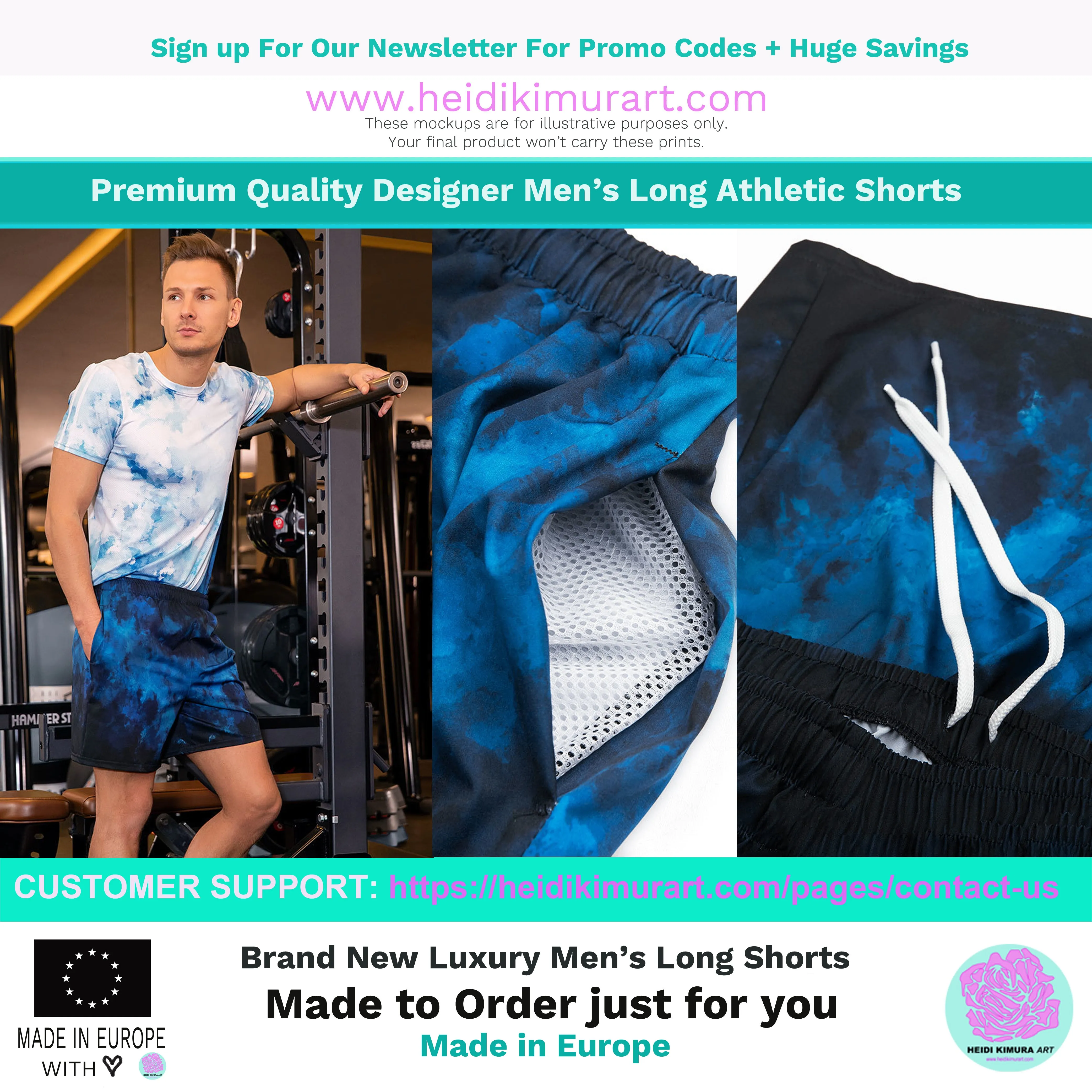 Bright Yellow Men's Shorts, Yellow Solid Color Premium Athletic Long Running Basketball Style Shorts For Men- Made in Europe