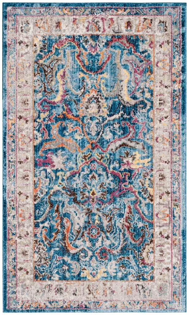 Bristol Blue/Light Gray Area Rug