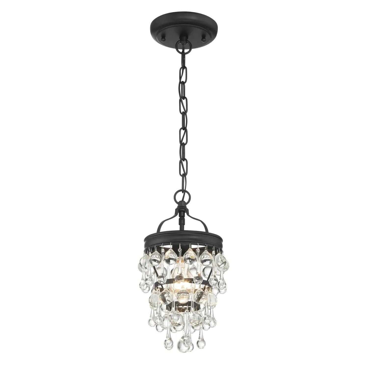 Calypso 1 Light Matte Black Mini Pendant