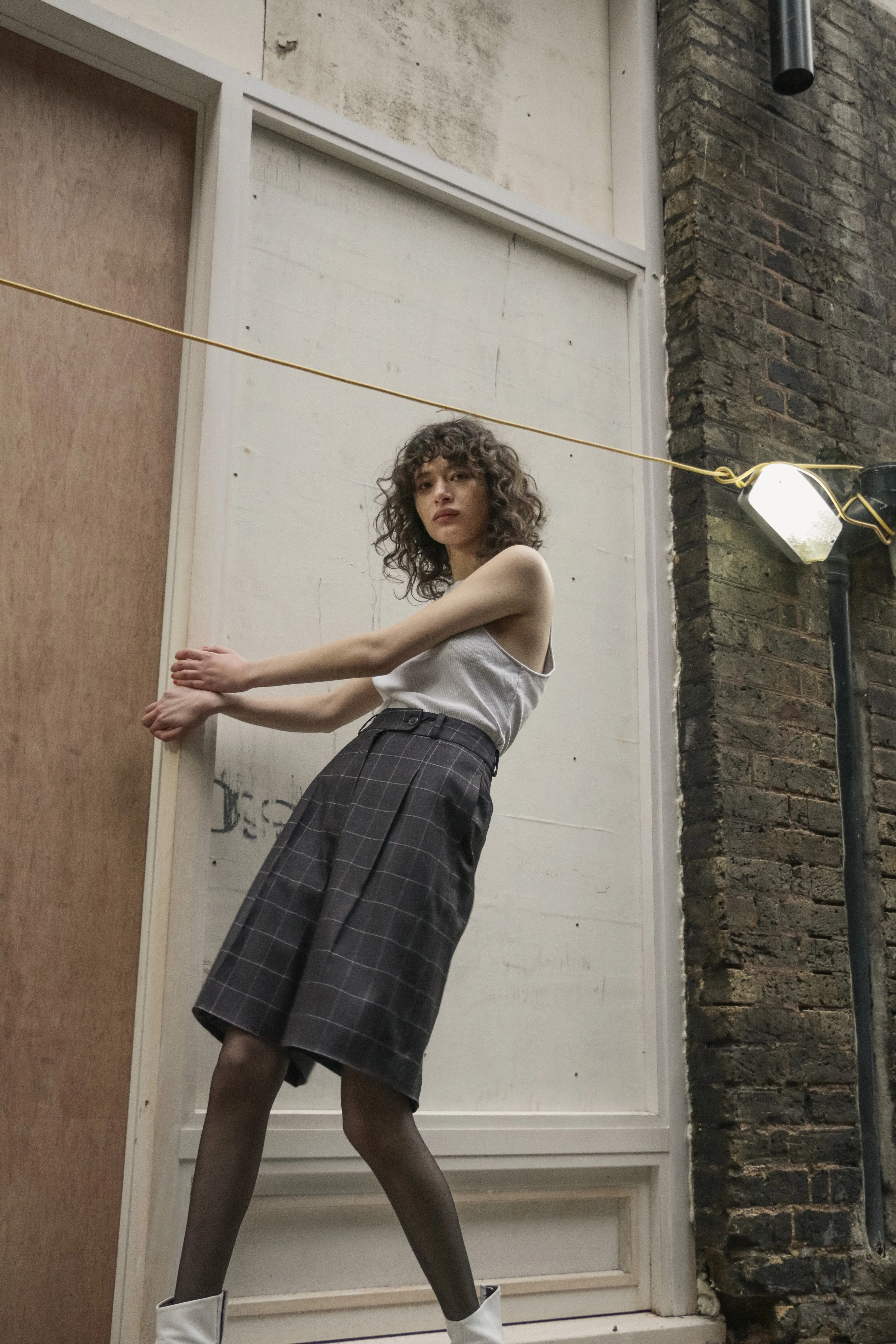 Charcoal Checks Bermuda Shorts