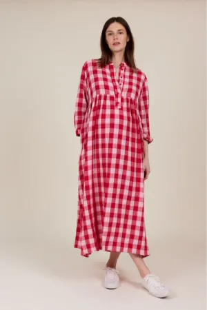 Cleo Dress - Red check