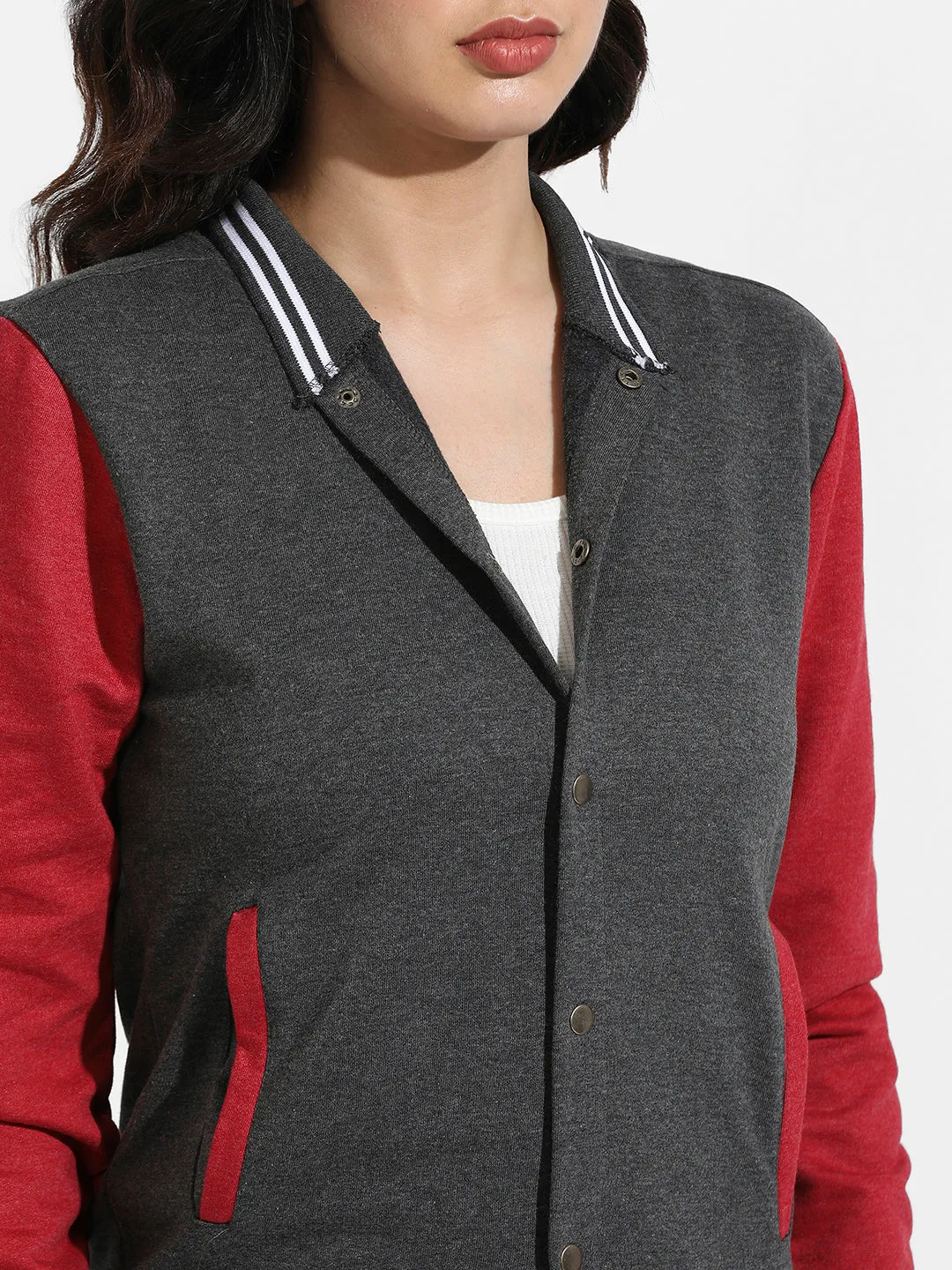 Colourblock Jacket With Insert Pockets