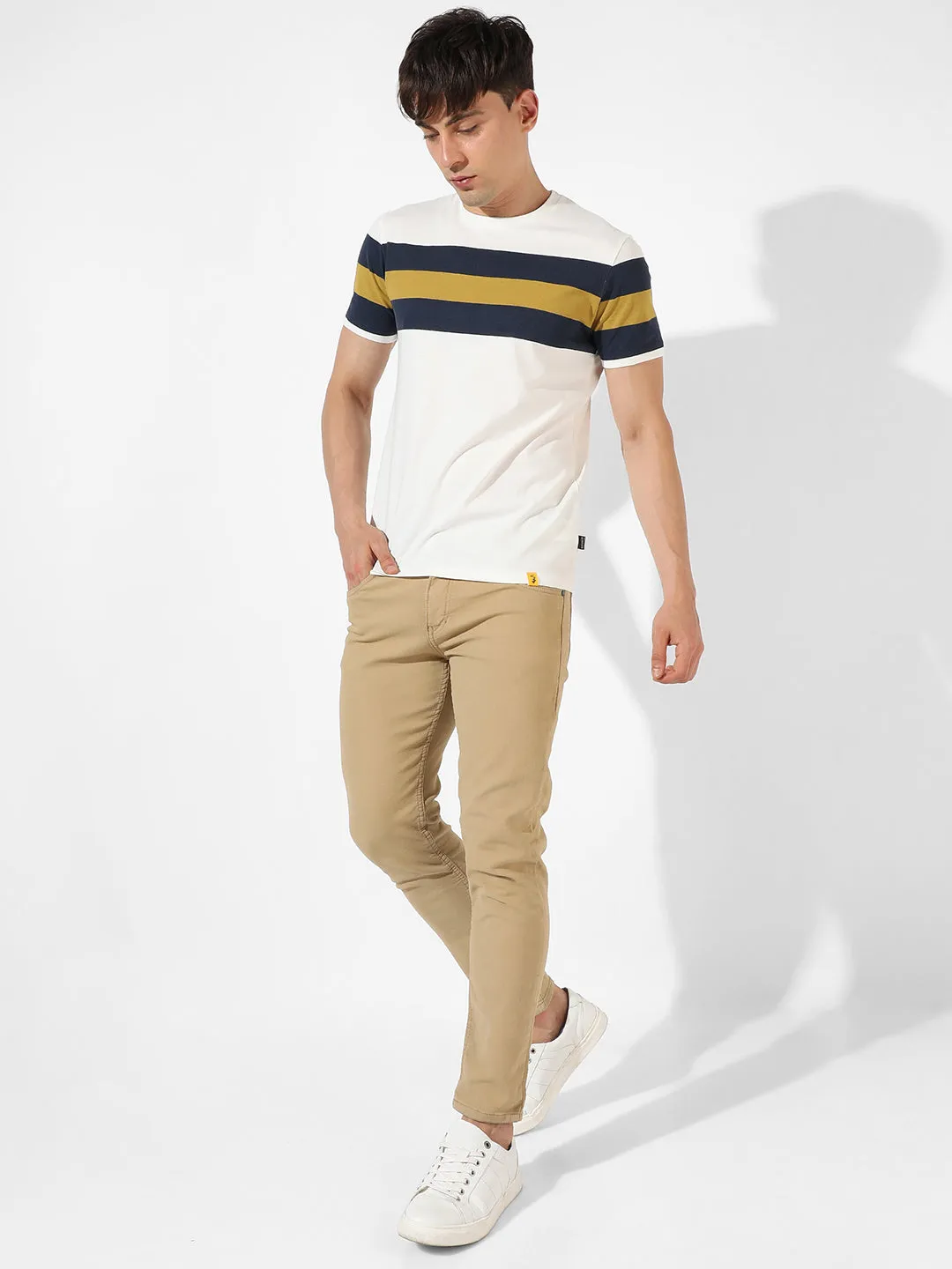 Colourblocked Casual T-Shirt