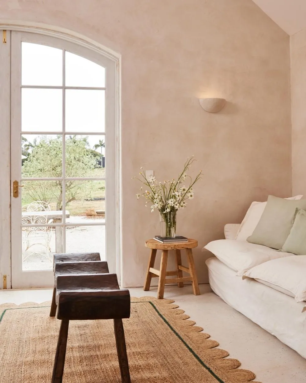 Contemporary Plaster Wall Light