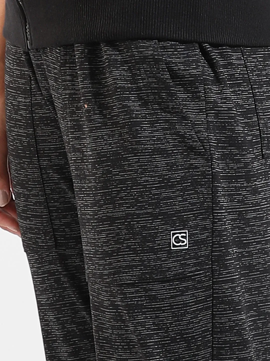 Cotton Textured Regular Fit Tracksuit For Casual Wear