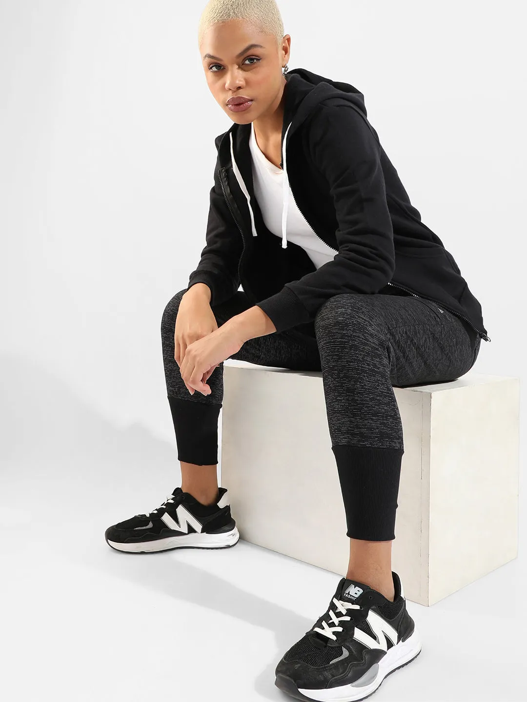Cotton Textured Regular Fit Tracksuit For Casual Wear