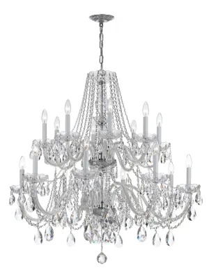Crystorama 1139-CL-SAQ Traditional Crystal 16 Light Spectra Crystal Chandelier