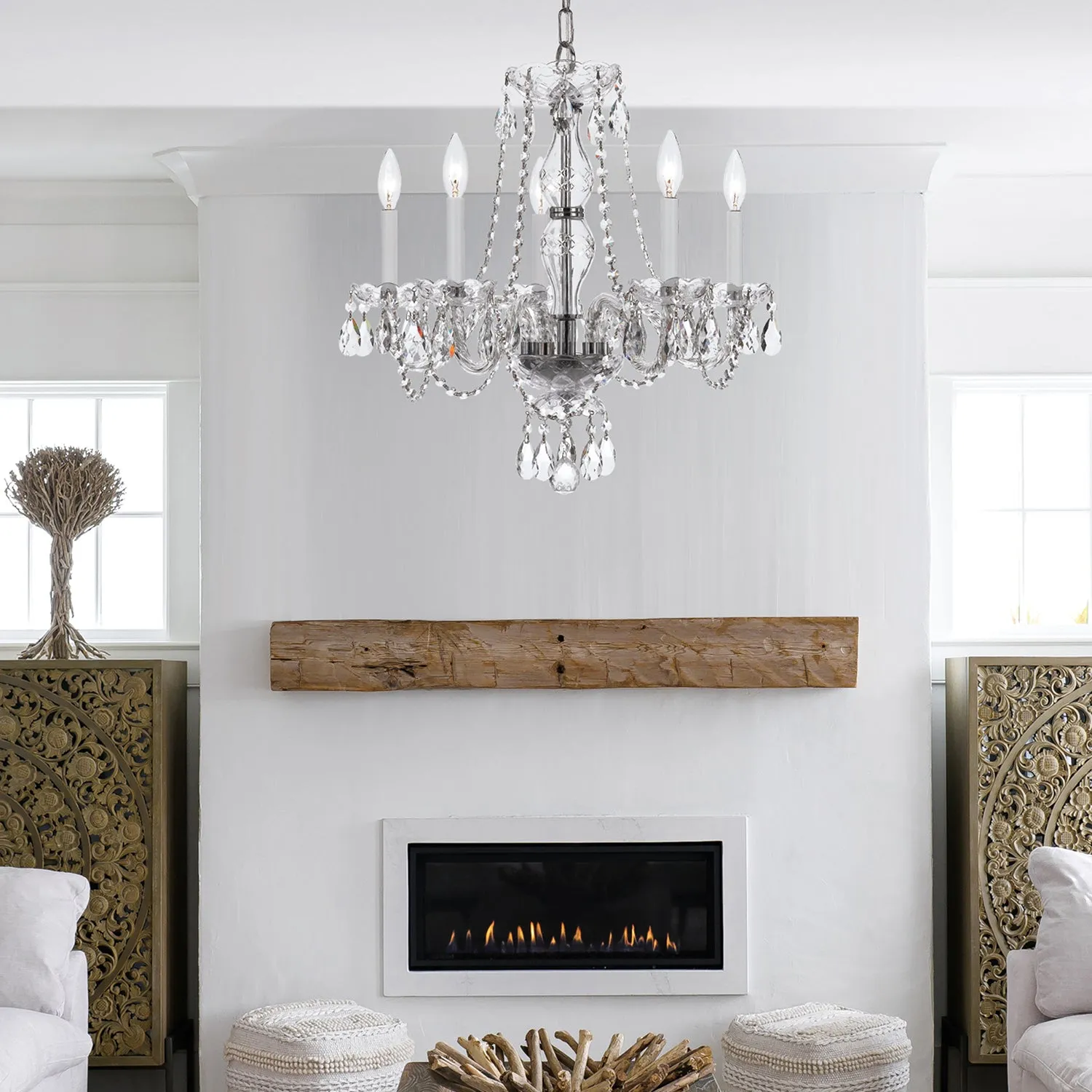 Crystorama Traditional Crystal 5085 5-Light Chandelier