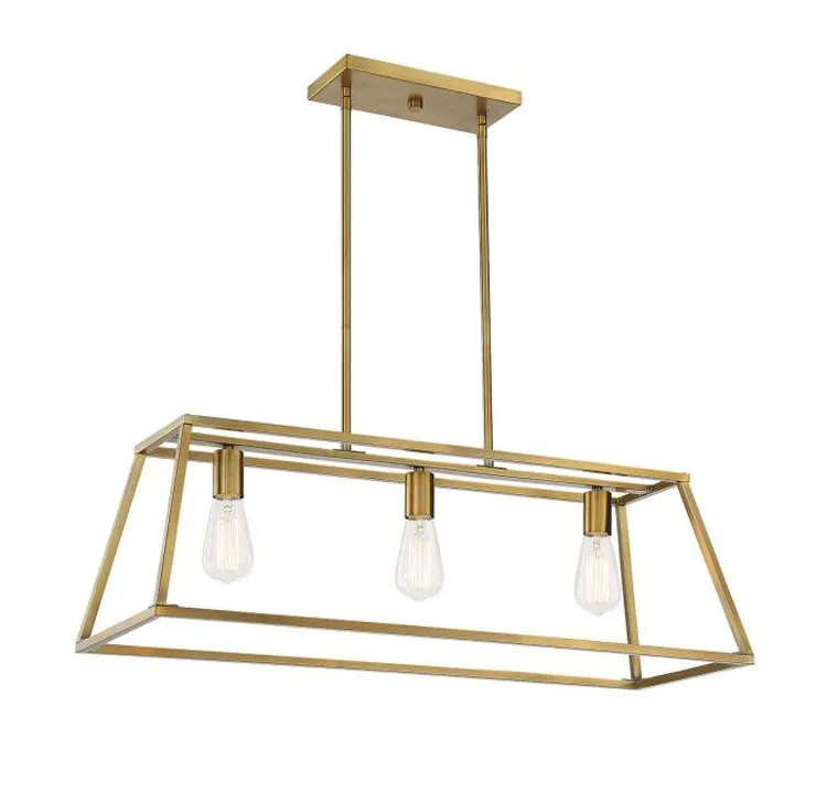 Denton Three-Light Linear Chandelier