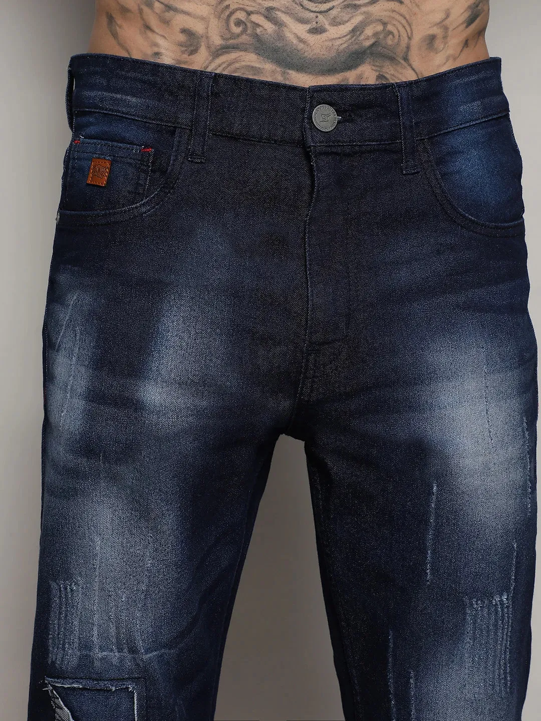 Distressed Denim Jeans