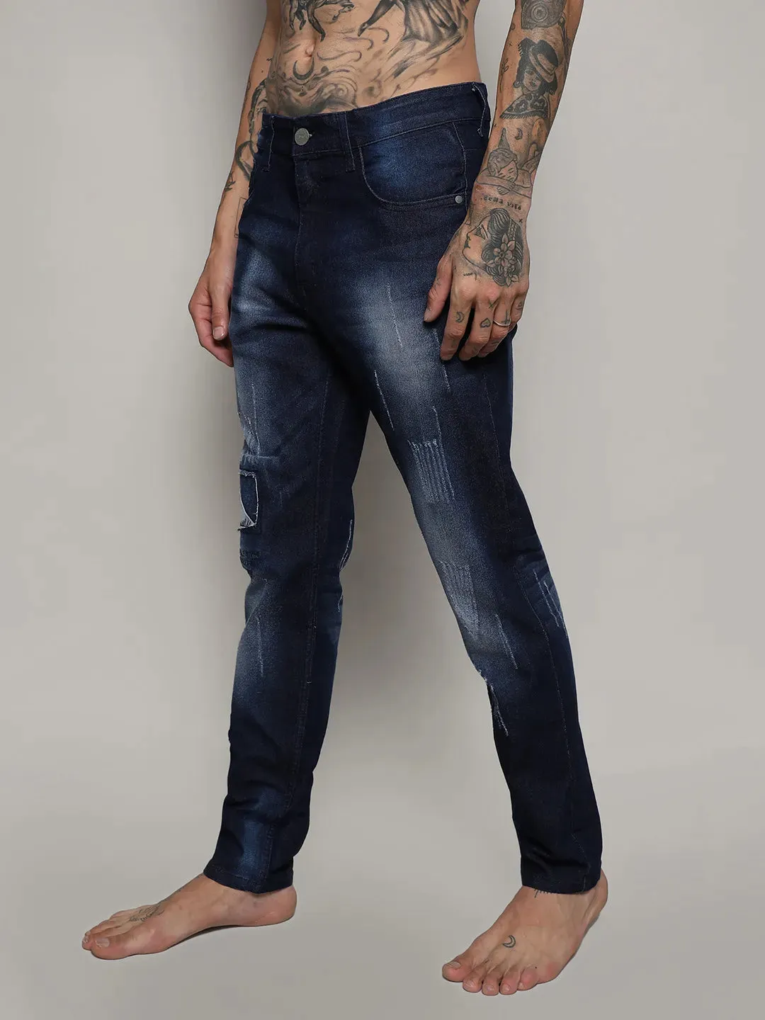 Distressed Denim Jeans