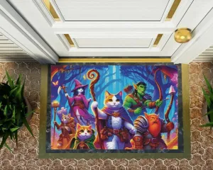 Dungeons and Dragons Adventure - Cat Lover - Indoor/Outdoor Rug