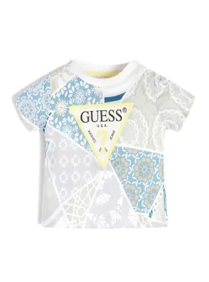 Eco Light Blue Patchwork T-Shirt (2-7)