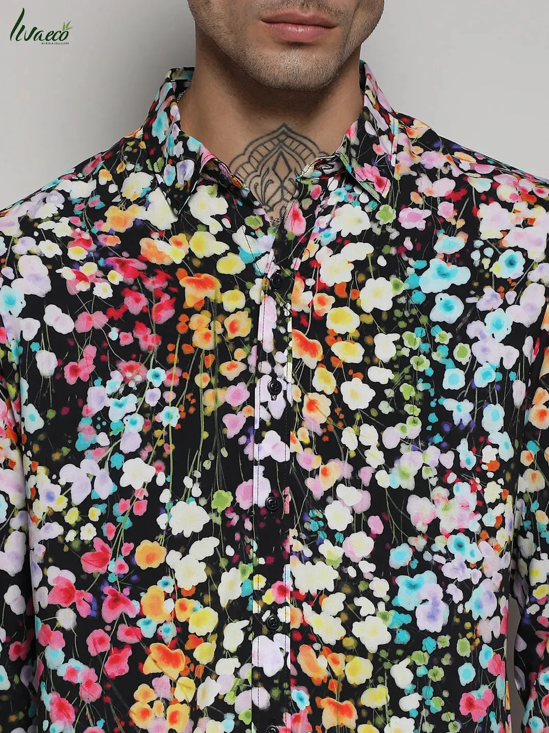 Ecoliva Botanical Cluster Shirt
