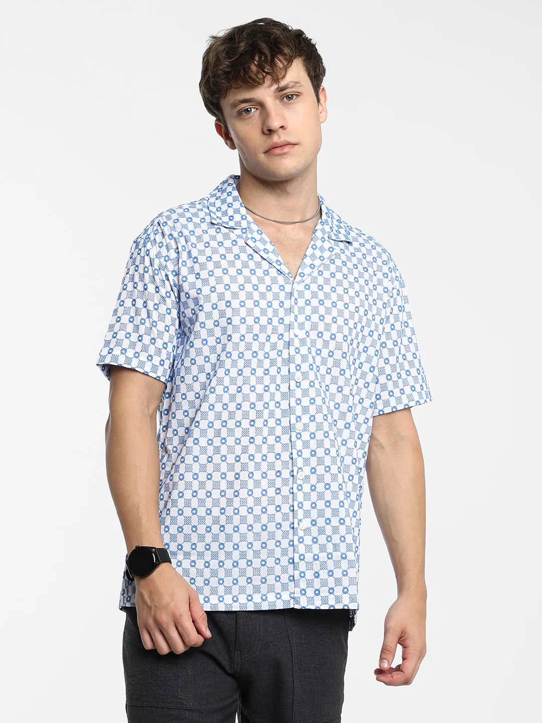 Embroidered Checkered Shirt