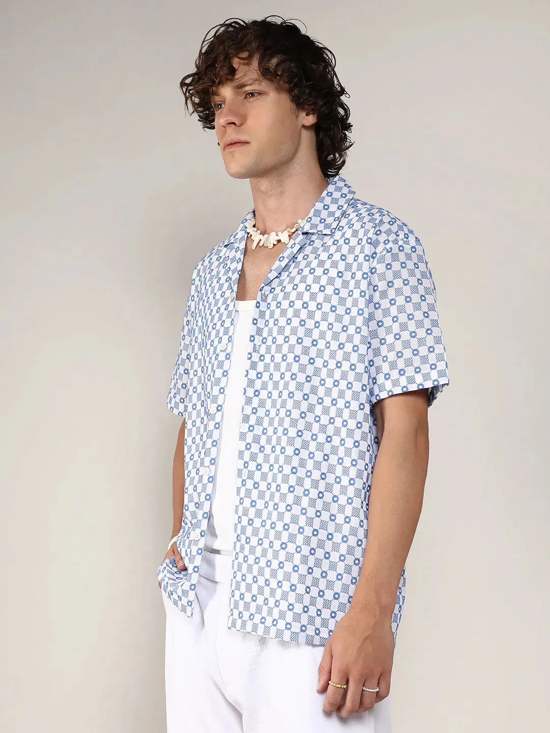 Embroidered Checkered Shirt