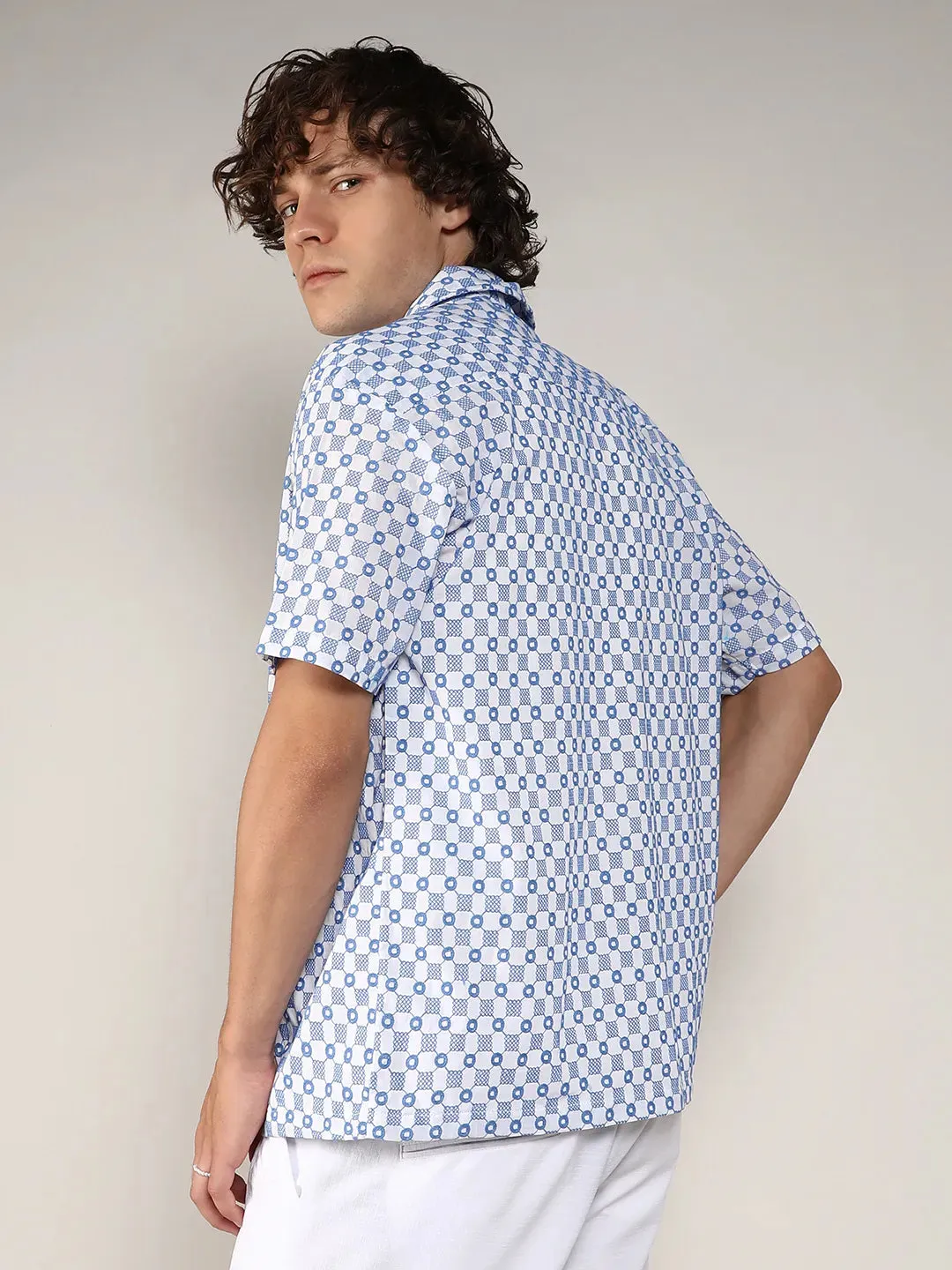 Embroidered Checkered Shirt