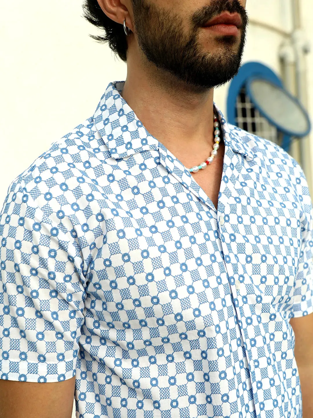 Embroidered Checkered Shirt