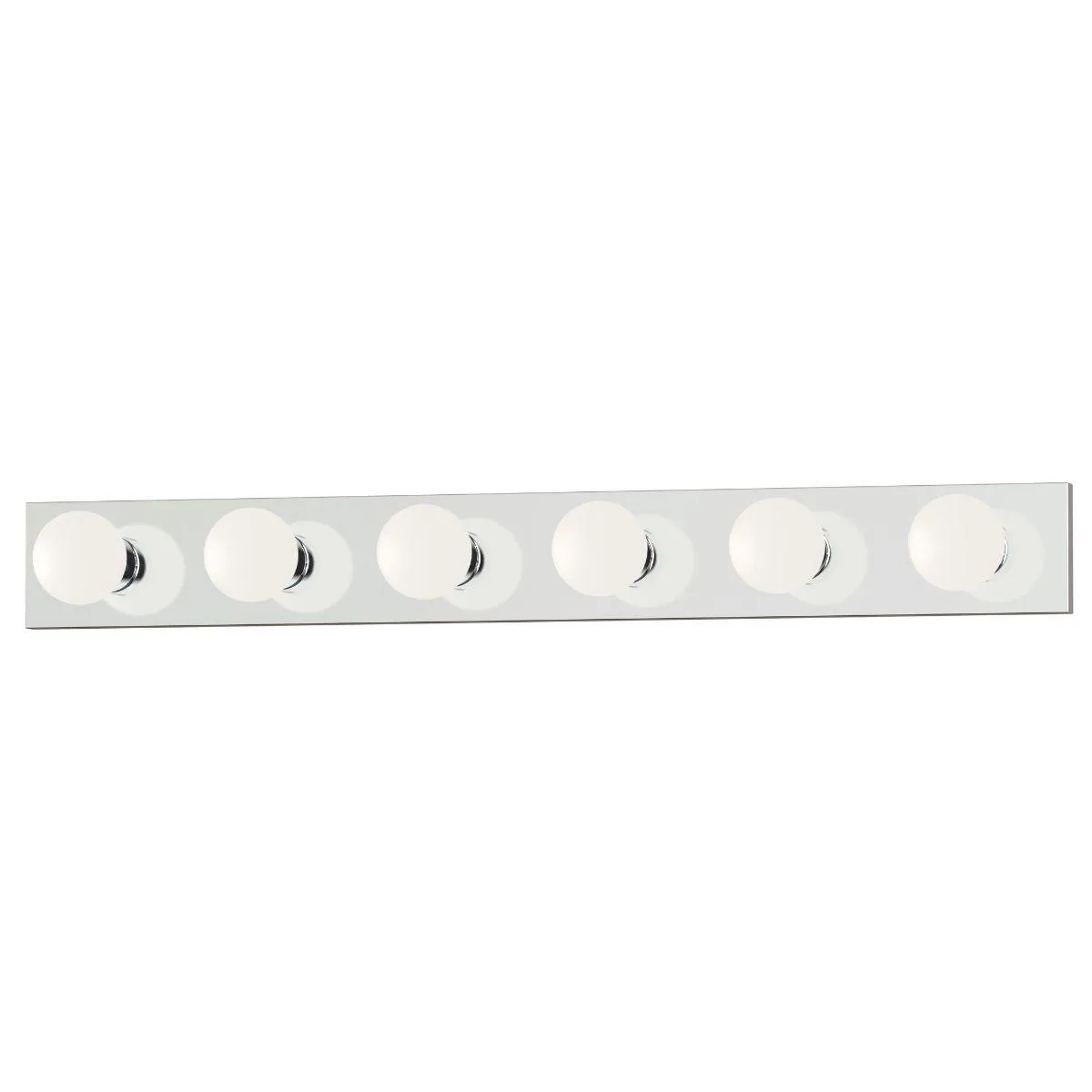Essentials 445x 36 in. 6 Lights Bath Bar Polished Chrome Finish