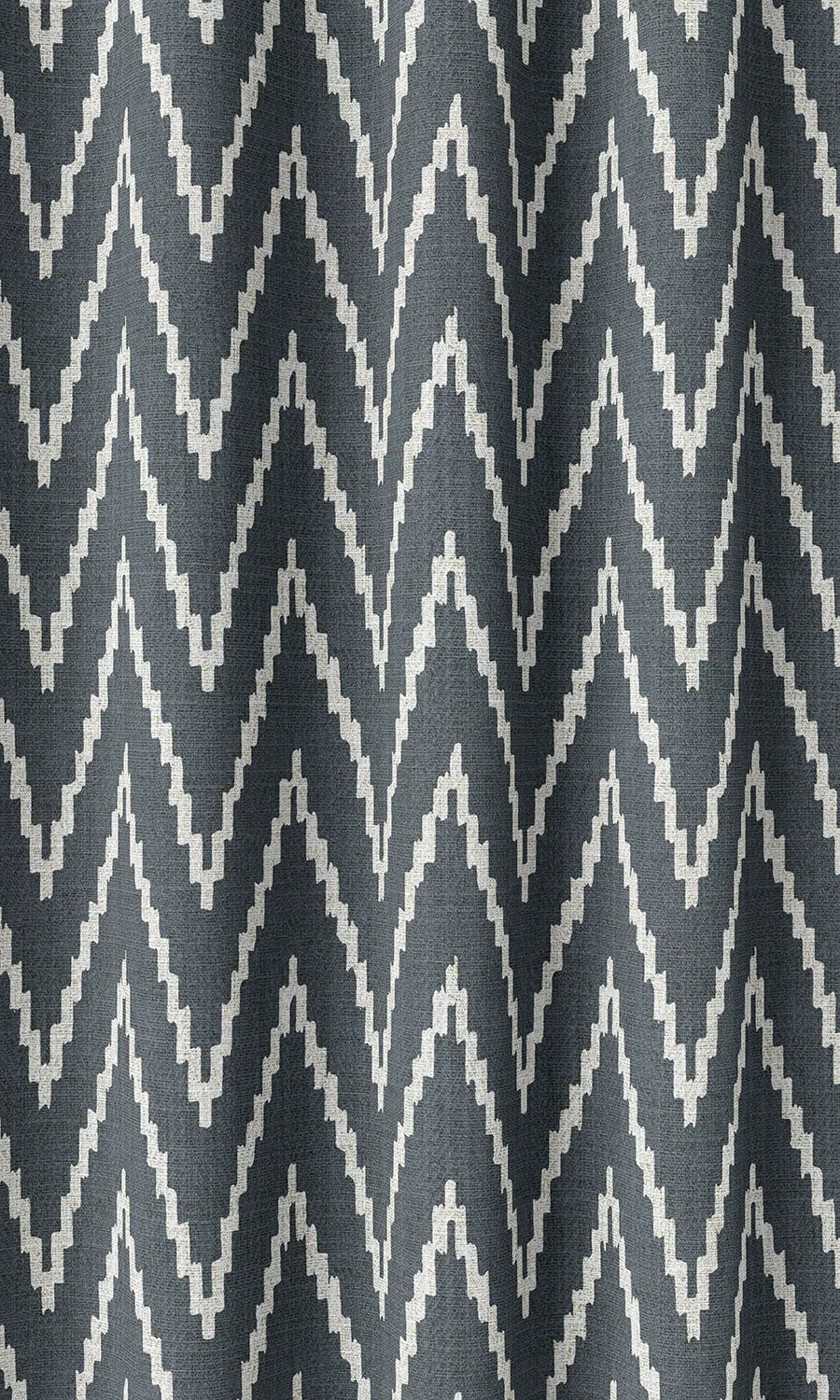 'Farben' Chevron Print Roman Shades (Petrol Blue/ White)