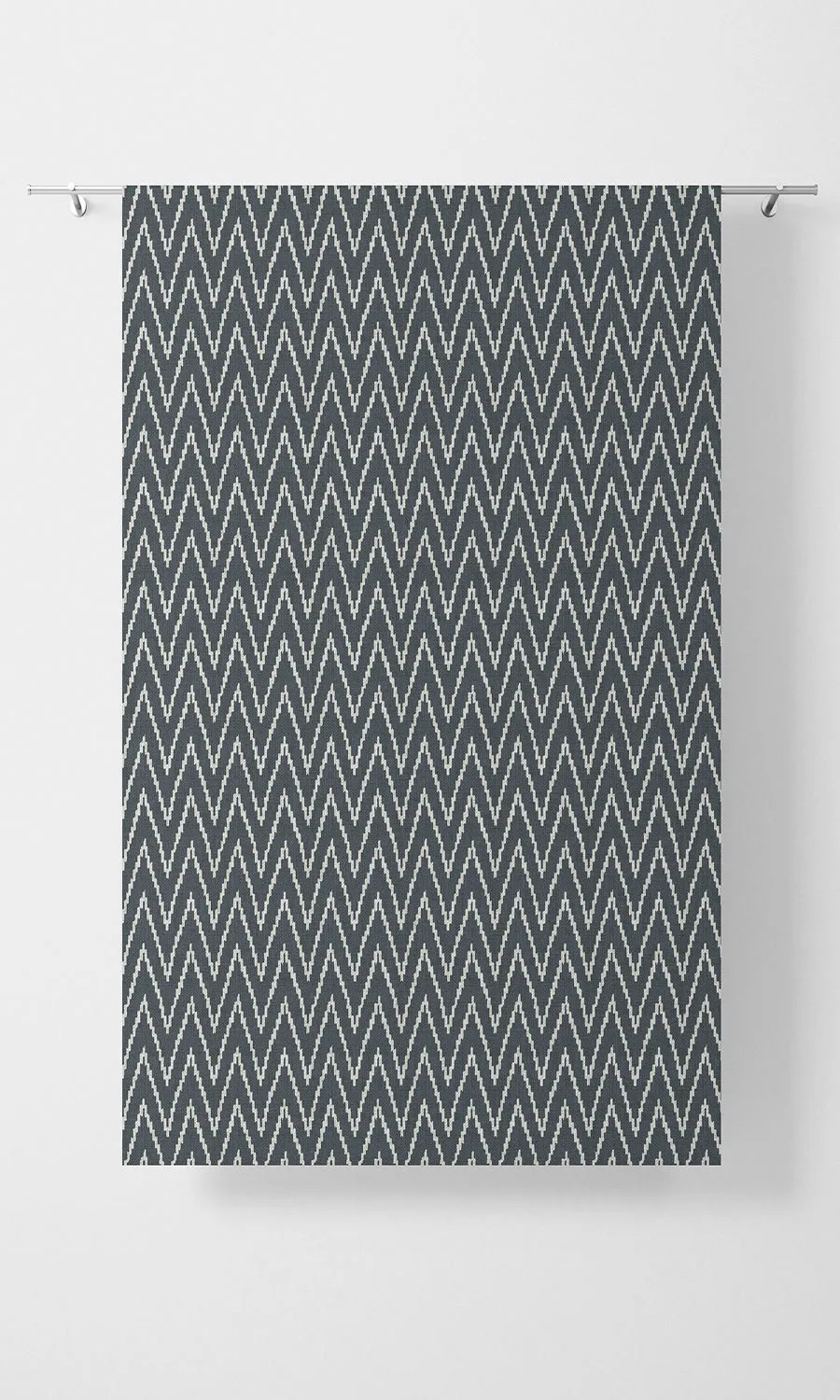 'Farben' Chevron Print Roman Shades (Petrol Blue/ White)
